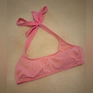 XHILARATION Pink Ribbed bikini top size medium ￼